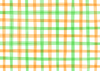 手書きのチェック模様背景　ベクター