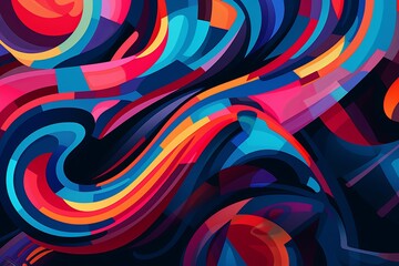 Abstract Jazz Music Gradients: Rhythmic Pattern Flow Symphony