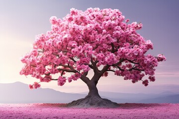 Blossoming Cherry Tree Gradients: Cherry Bloom Wonder