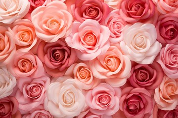 Blush Rose Petal Gradients: Blooming Garden Art Visualization