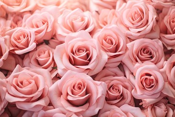 Blush Rose Garden Gradients - Blooming Rose Color Wash Eden