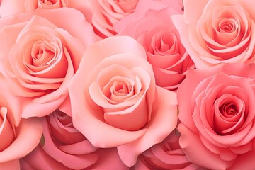 Blush Rose Garden Gradients - Elegant Rose Color Gradients