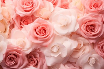 Blush Rose Garden Gradients - Light Rose Petal Transitions Delight