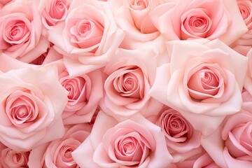 Blush Rose Garden Gradients: Light Rose Petal Transitions in Digital Image