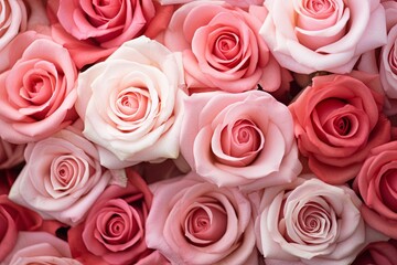 Blush Rose Garden Gradients: Romantic Rose Hue Blend Delight