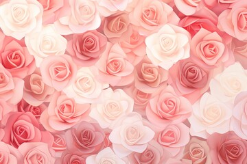 Blush Rose Garden Gradients: Serene Floral Gradient Design Bloom