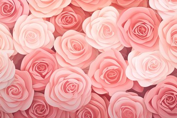 Blush Rose Garden Gradients - Serene Floral Gradient Design