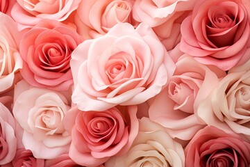Blush Rose Garden Gradients: Romantic Rose Hue Blend Harmony