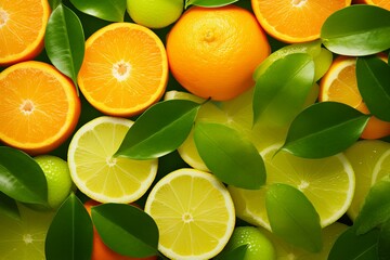 Refreshing Lime to Tangerine Gradients: Citrus Grove Zest
