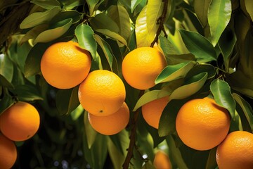 Citrus Grove Gradient Zests: Vibrant Orange Lemon Spectrum Splash - obrazy, fototapety, plakaty