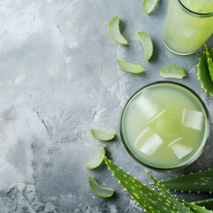 Cold drinks with aloe vera ingredient