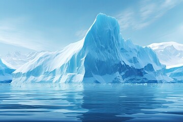 Crystal Clear Iceberg Gradients: Glacial Water Spectrum Magnificence