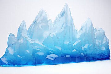Crystal Clear Iceberg Gradients: Glacier Blue Blend Oasis