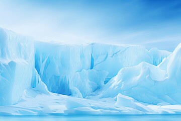 Crystal Clear Iceberg Gradients: Fusion of Ice Cap Colors