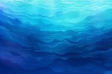 Sea Blue Mystique: Deep Ocean Gradient Art