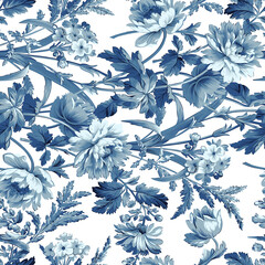 seamless pattern with flowers