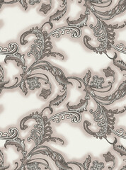 Textile and digital seamless pattern floral design