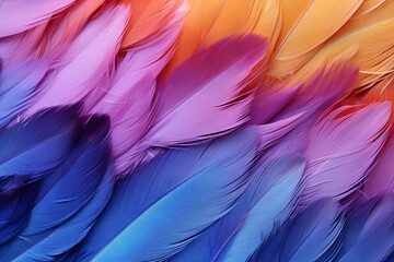Exotic Bird Feather Gradients: Luxurious Texture Blend Palette