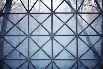 Frosted Windowpane Gradients: Cold Morning Backdrop Dream