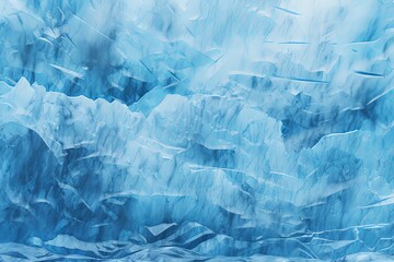 Glacial Ice Melting Gradients: Softening Hues of Ice Blue