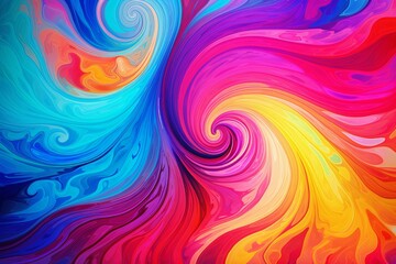 Psychedelic Acid Swirls: Abstract Gradients in Wash Effects