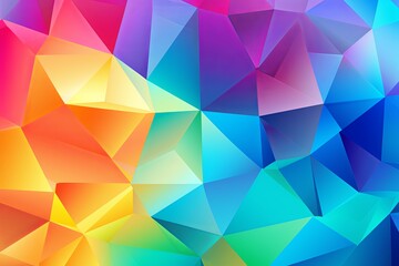 Obraz premium Rainbow Prism Gradient Effects: Dazzling Spectrum Wallpaper Design