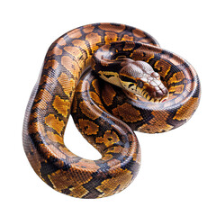 Obraz premium African Phython studio shot isolated on Transparent Background, without background .PNG