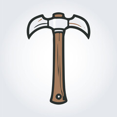 axe line art logo icon