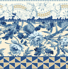 floral pattern textile and digital design