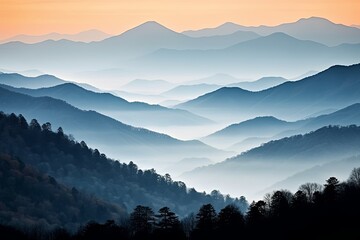 Smokey Mountain Serenity: Gradients of Colossal Beauty