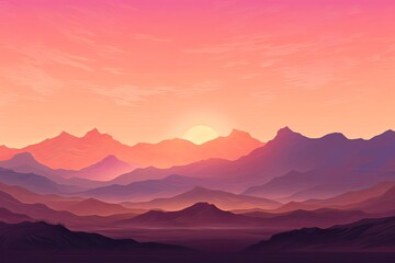 Sultry Desert Twilight Gradients: Peaceful Evening Gradient Backdrop