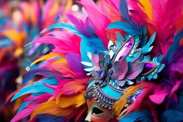 Vibrant Carnival Parade Gradients: Exuberant Street Festivity Burst