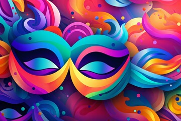 Vibrant Carnival Parade Gradients: Festive Multicolor Backdrop Extravaganza