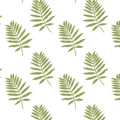 Tropical leaf pattern, jungle leaves seamless vector pattern, pattern for textile, summer background in pastel colors