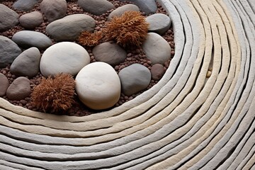 Zen Garden Stone Gradients: Serene Rock Texturescape