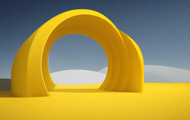 Vibrant Yellow Background: Eye-Catching Product Display