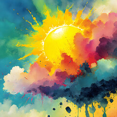 Lively sun and clouds - 796196111