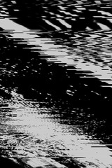 Abstract Black White Glitch overlay effect. Grunge noise border texture. Video Damage Error background. Digital signal distortion visualization. Random white lines, copy space. Cyber Monday design - 796198146