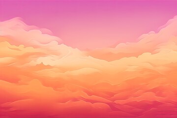 Fototapeta premium Amber Sunset Cloud Gradients: Trendy Banner with Vivid Flow