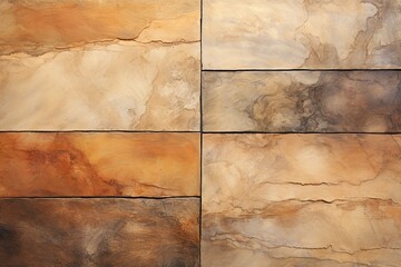 Ancient Fossil Stone Gradients Abstract Art: Earthy Stone Effect Masterpiece