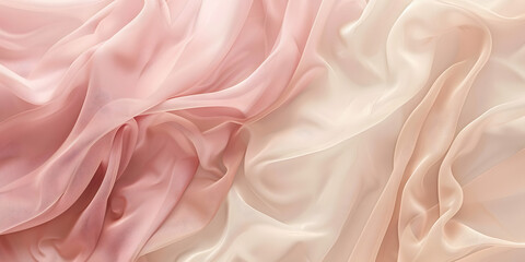 Obraz premium Soft gradient from blush rose to creamy beige, gentle and elegant, ideal for wedding decor or high-end skincare lines 