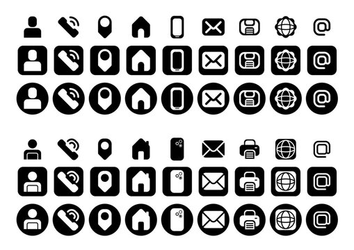 icones vectorielles communication entreprise