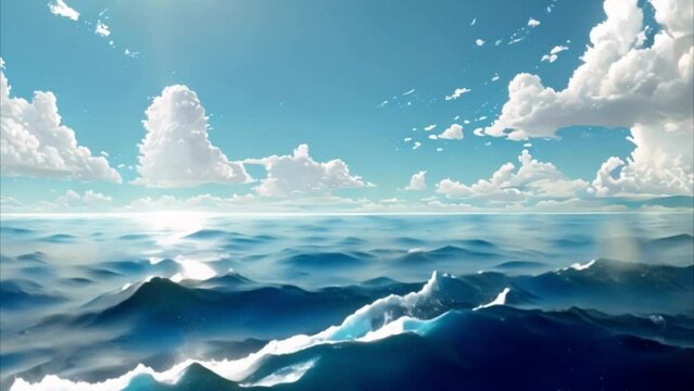 video beautiful sea view during the day