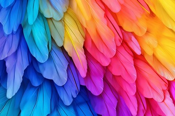 Obraz premium Bright Butterfly Wing Gradients - Decorative Poster and Gradient Wing Art Creation
