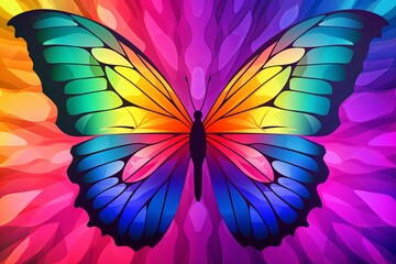 Colorful Bright Butterfly Wing Gradients Event Poster