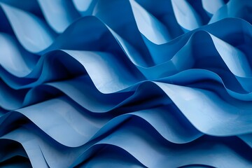Blue Wave Paper Art Background: A Versatile Option for Different Design Projects. Concept Paper Crafts, Art Background, Blue Wave, Versatile, Design Projects
