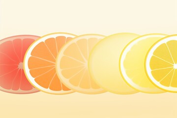 Fresh Citrus Fruit Gradients: Retro Citrus Color Gradient Design