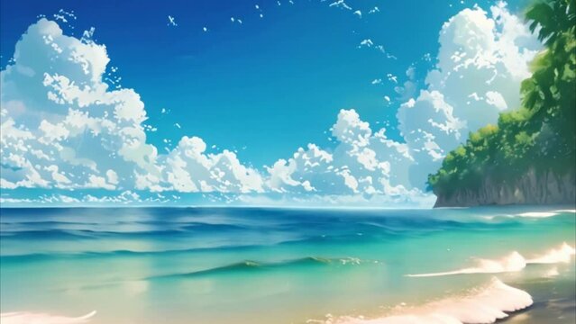 video beautiful sea view during the day