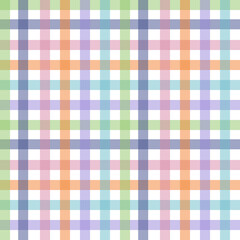 Multicolored gingham seamless pattern background 