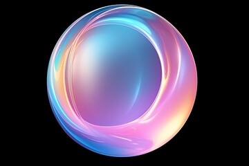 Fototapeta premium Iridescent Soap Bubble Gradients: Radiant Light Spectrum Dreamscape